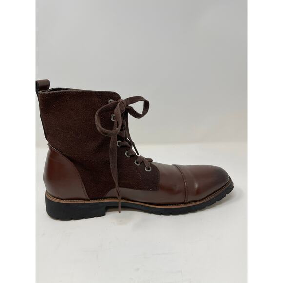 Mens Cotton Fashion Trend Contrast Color Pointed Martin Boots High Top Men's 8.5 - Picture 5 of 9